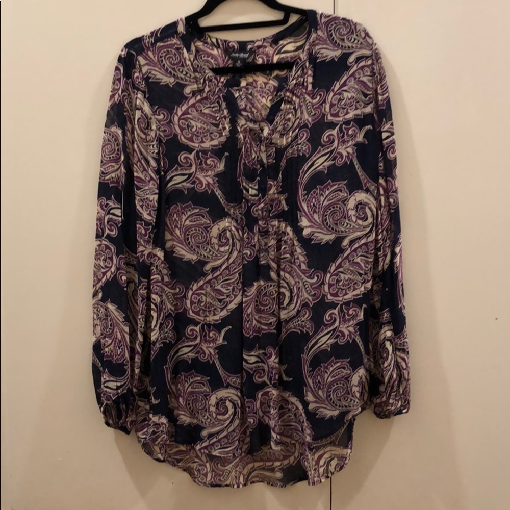 Lucky Brand Paisley Blouse